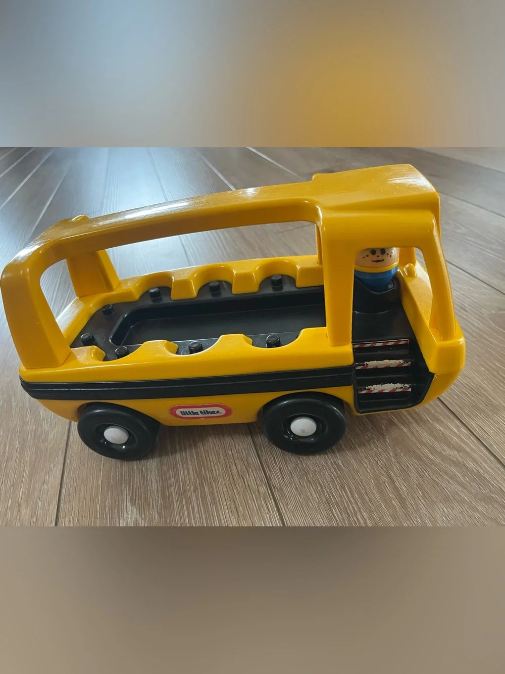 vintage Little Tikes Toddle Tots School Bus with figurine